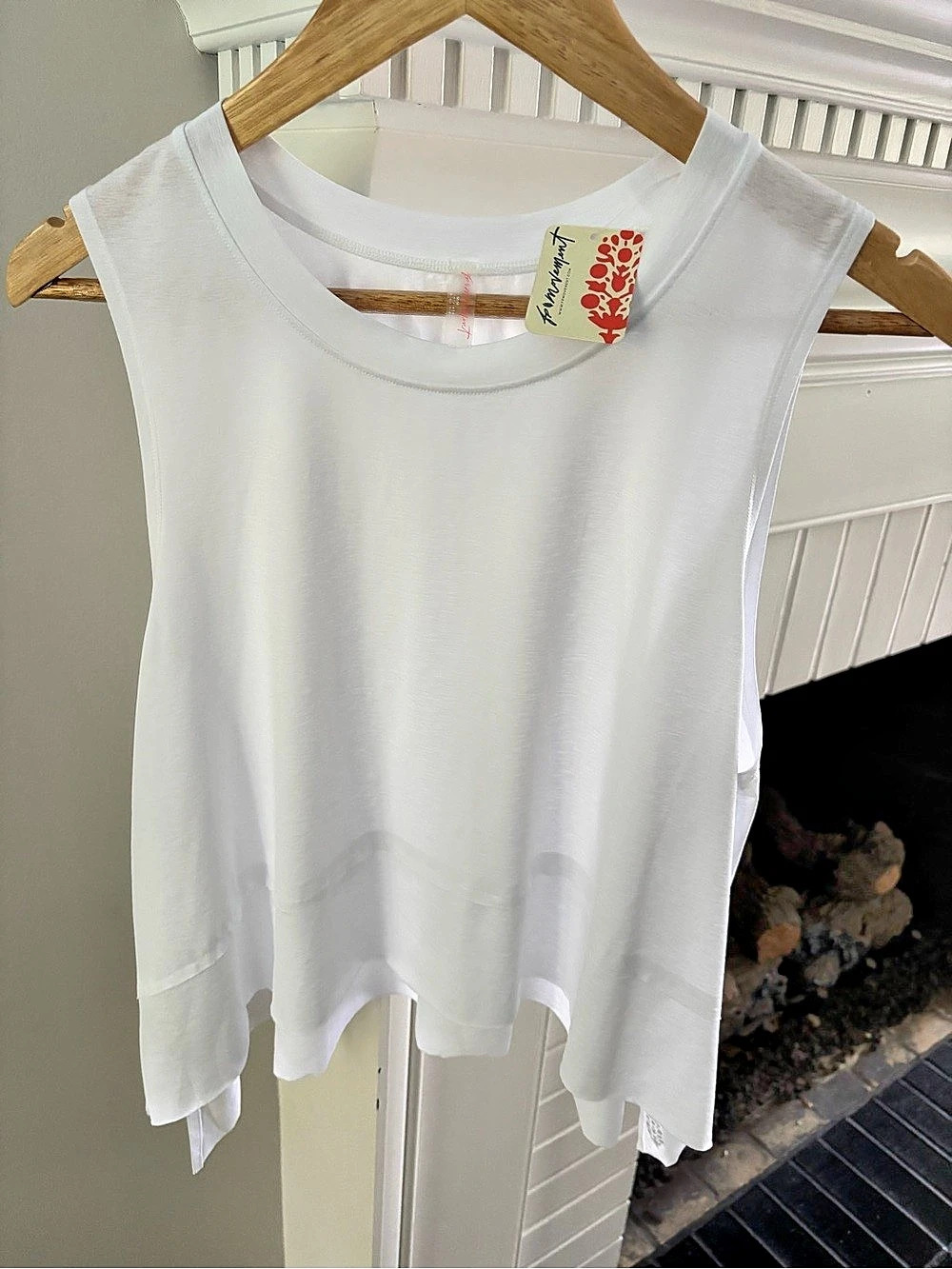 Free People White Tank Top Size Medium NWT